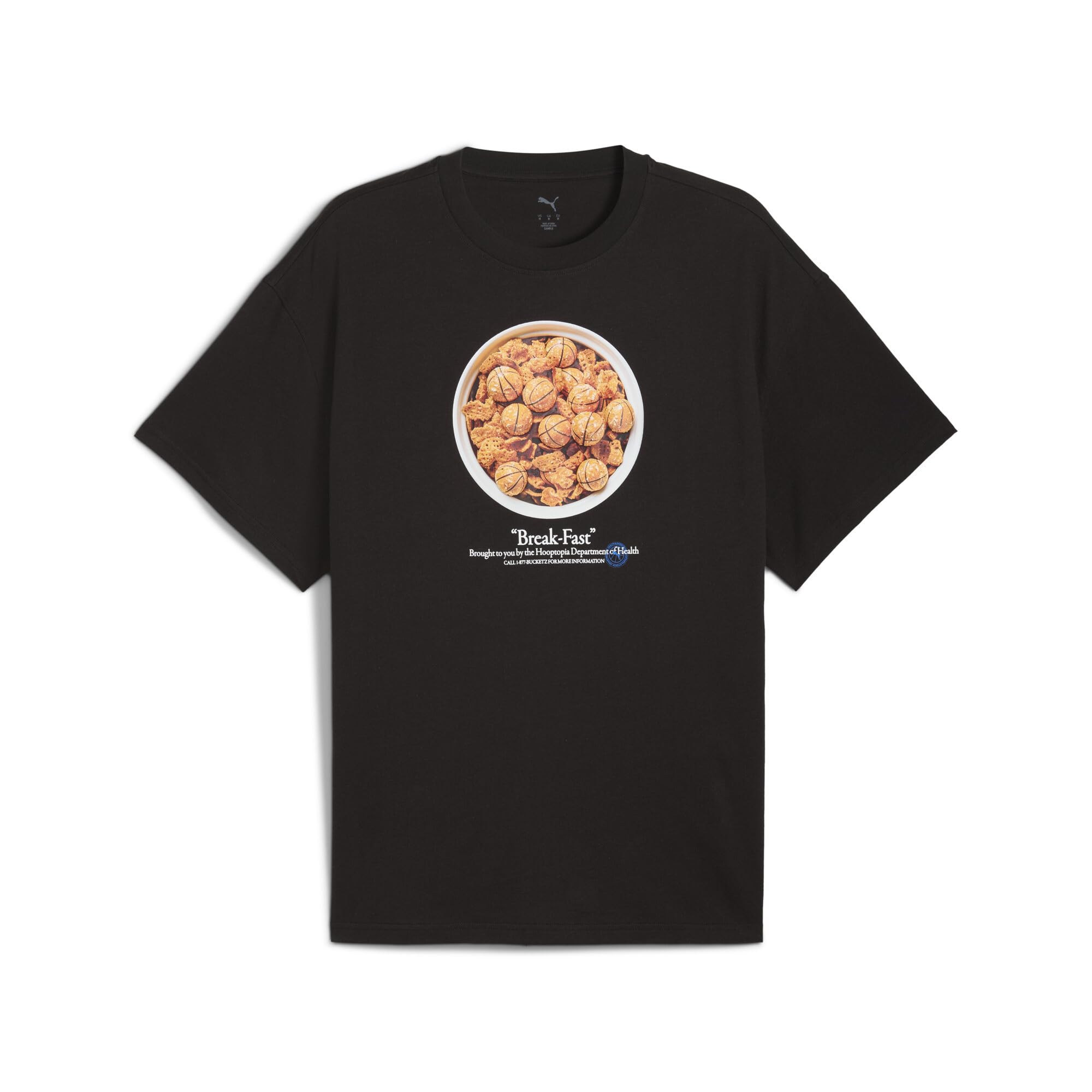 PUMA Men's Graphic T-Shirt (Available in Big and Tall Sizes), Black Break Fast AH25, XX-Large Image