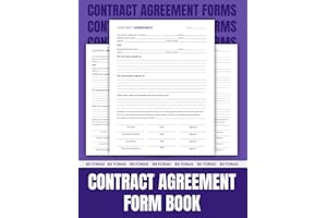 Contract Agreement Form Book: Contractor General Agreement Forms For Business, Organizations and Professional Use Only, + 80 