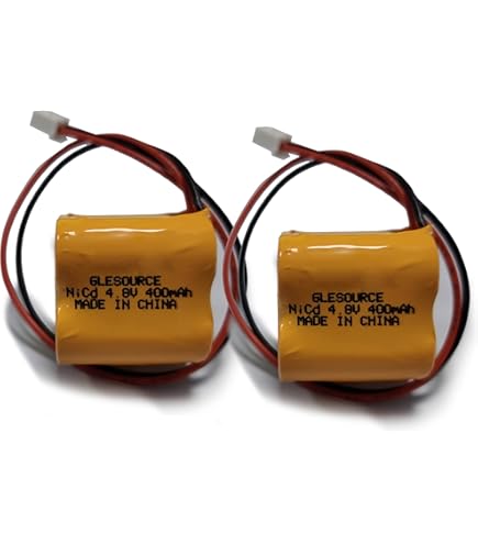 5 Pack NiCD Battery Replacement For Emergency/Exit Lights - 4.8V 800mAh For Evenlite B310011 Models