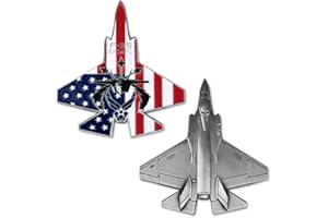 E-COIN US Air Force Challenge Coin F-35 Lightning II Fighter Jet Military Airman Gift