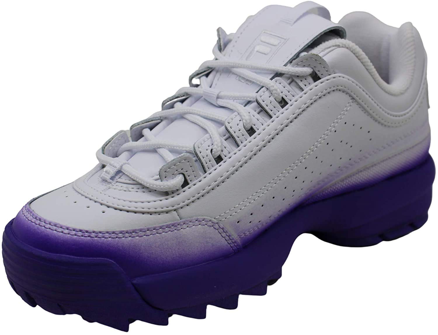 Womens Brights Fade Leather Low Top Lace Up Fashion
