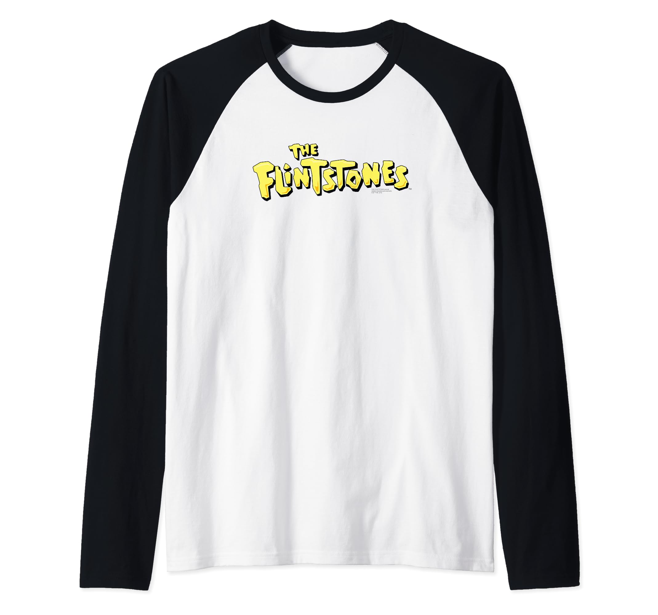 The Flintstones Original Logo Raglan Baseball Tee