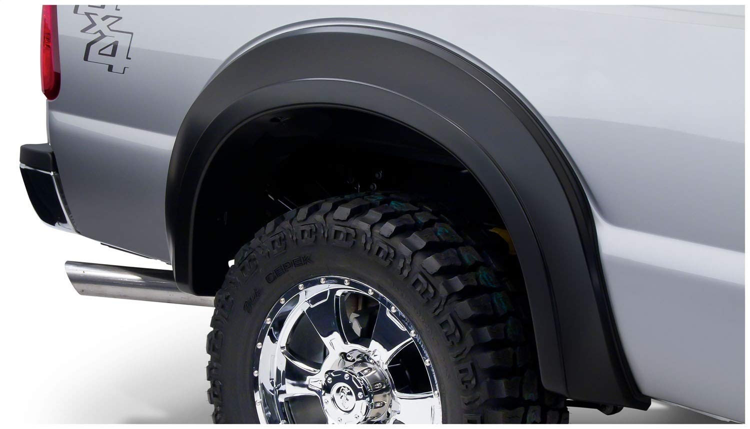 Bushwacker Extend-A-Fender Extended Rear Fender Flares | 2-Piece Set, Black, Smooth Finish | 20086-02 | Fits 2011-2016 Ford F-250 & F-350 Super Duty Styleside (Excludes Dually)