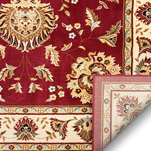 Sultan Sarouk Red Oriental Area Rug Persian Floral Formal Traditional