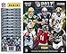 2017 Panini NFL Football Stickers Color Collectors Album PLUS 10 Packs of 7 Stickers each