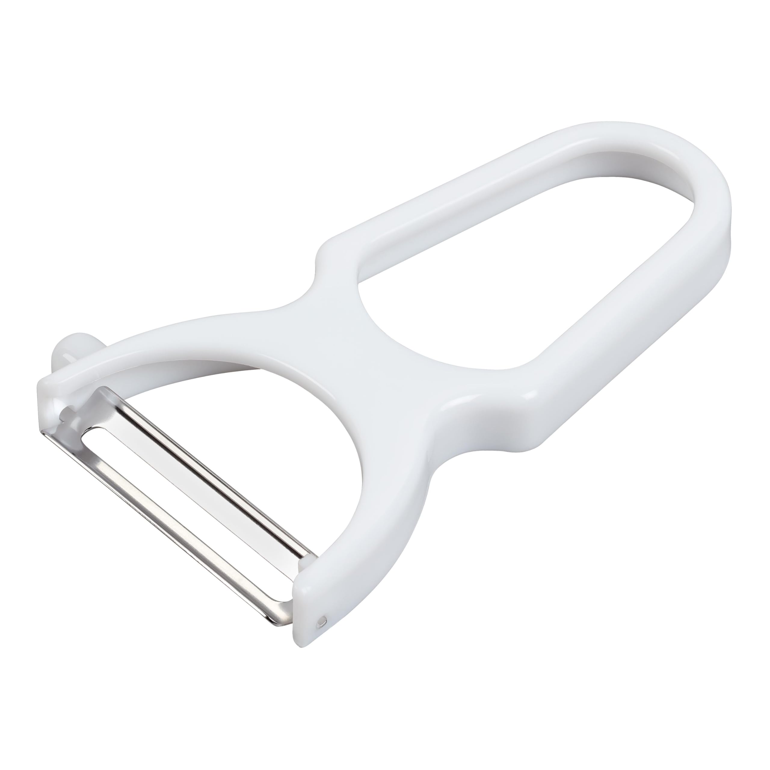Chef Aid Speed Peeler, Quick and Easy Swivel Peeler with double edged Steel peeling blade with plastic grip handle for comfort while in use, BPA Free Plastic and Dishwasher Safe