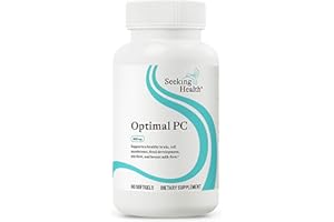 Seeking Health Optimal PC - Support Brain & Liver Health with Choline - Energy Support Supplement with Sunflower Lecithin - 800 mcg, 90 Softgels