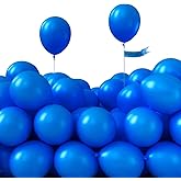 PartyWoo Royal Blue Balloons 100pcs of 5 Inch Dark Blue Latex Balloons for Wedding Baby Shower Gender Reveal Anniversary Graduation Under The Sea Men Birthday Bachelorette Party Decorations Blue-Y5