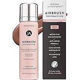 Jerome Alexander MagicMinerals AirBrush Foundation, Spray Makeup with Skincare Active Ingredients, Ultra-Light, Buildable, Full Coverage Formula (Bright Medium)