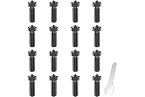 HIKUDIY 16PCS Volcano Hotends Hardened Steel Nozzles Kit - 0.2/0.4/0.6/0.8/1.0mm M6 Thread Nozzles Kit 3D Printer Parts for Anycubic Vyper, Kobra Plus, Kobra Max, Artillery Genius, Sidewinder X1, X2