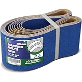 4" x 36" Zirconia Sanding Belts for Metal - 4 x 36 Inch Zirconia Metal Grinding Sand Paper, 8 PCS 60 Grits, Perfect for Knife