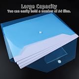GoodtoU Plastic Wallets A4 Folders with Popper 6 Pack view 4