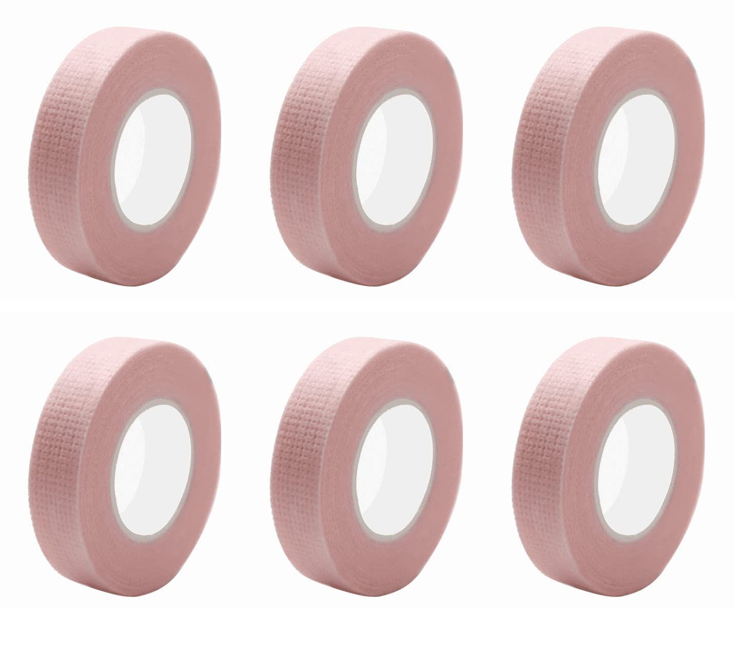 6 Rolls of Professional Sticky Back Eyelash tape - 50 meters total - Perforated design for comfort and easy peel - Suitable for holding skin in position for beauty procedures