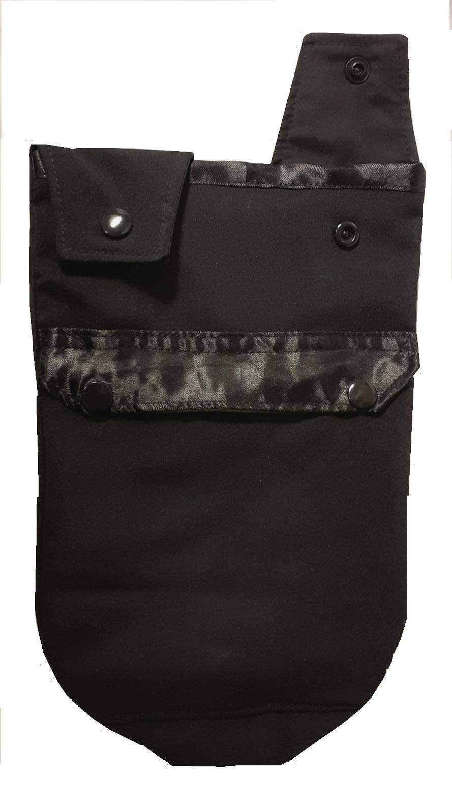 Nephrostomy Drainage Bag Cover with a Pocket. Black.for 500ml Drainage Bag.