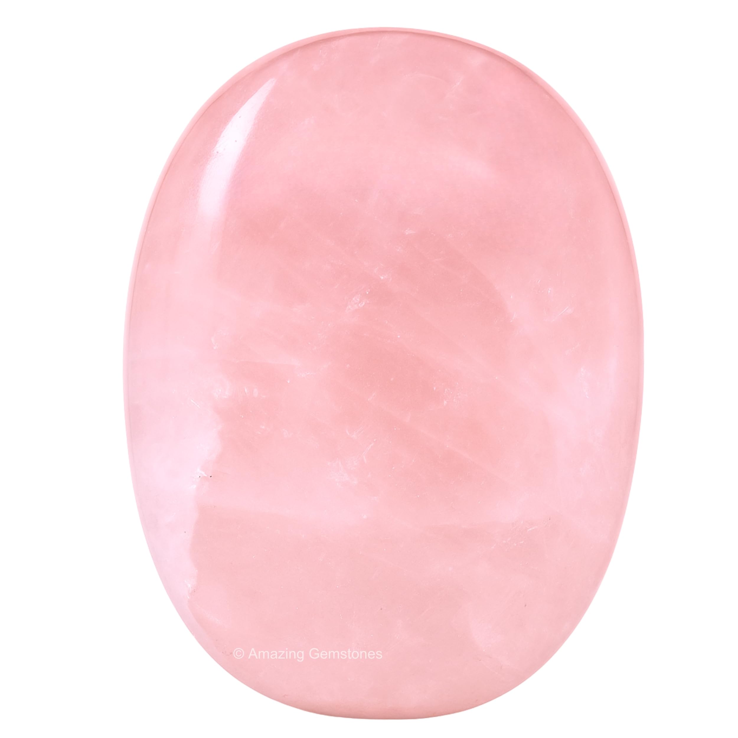 Rose Quartz Crystals and Healing Stones - Large Palm Stone Crystals Piedra - Crystal for Good Luck, Balanced Positive Energy, Meditation - Unique Stocking Stuffers and Birthday Gifts for Women, Men