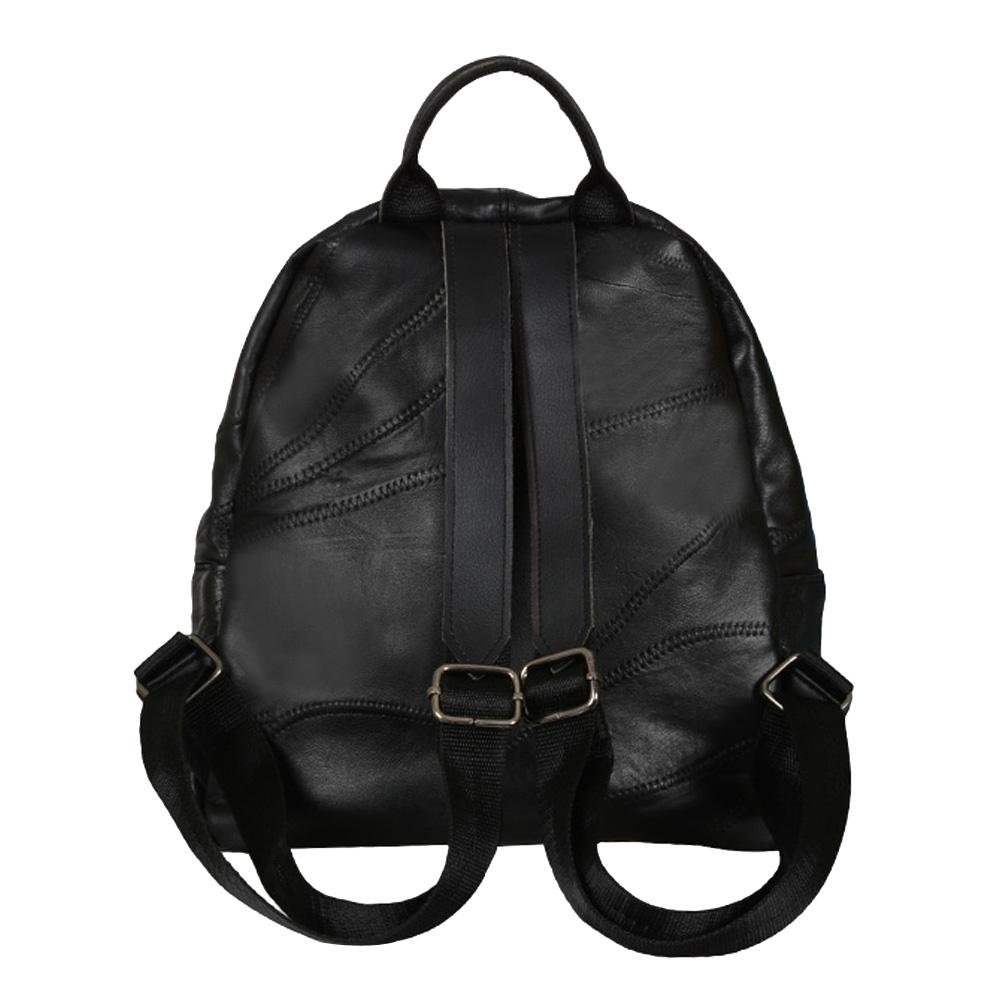 fashion women backpack casual pu leather girls college travel shoulder bag black (no.1)