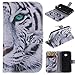 Moto E 2 Case Motorola Moto E2 Kickstand Case,Bat King Tribe Mighty Tiger Pattern Premium Leather Wallet Flip Kicstand Case Cover With Magnetic Closure For Motorola Moto E2 XT1511