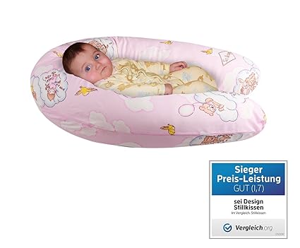 Sei Design Stillkissen | Füllung: schadstoffgeprüfte EPS-Mikroperlen XXL 190 x 30cm - anschmiegsam wie Sand und dennoch leich