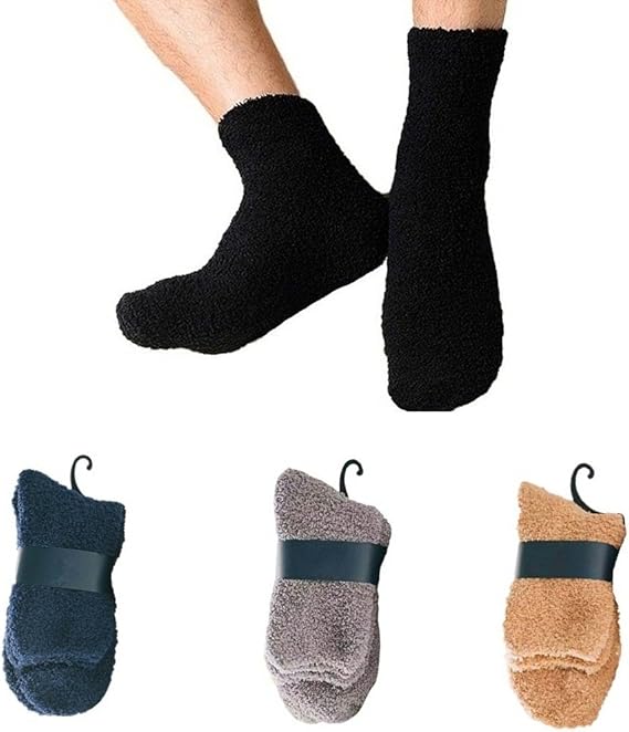 Amazon Macvise メンズ こ くつした カシミアソックス 通気 厚手 靴下 ショート ソックス ふわふわ 防寒 保温 自宅 睡眠 秋冬 敬老の日プレゼント カーキ ブラック グレー ブルー スポーツソックス 通販