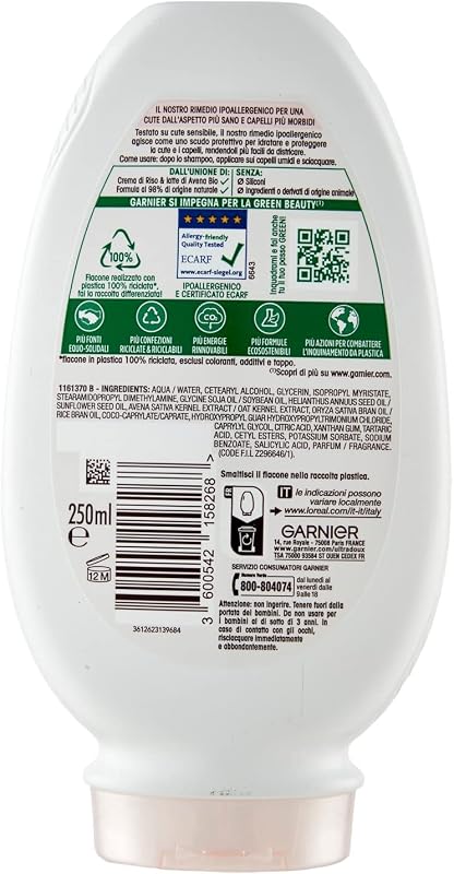 Ultra Dolce Delicatezza d'avena Balsamo crema 250ml