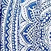 Krati Exports Indian hippie curtains Bohemian psychedelic Ombre-mandala Wall-hanging-tapestry-blue Queen-size-large-82x82 Inches