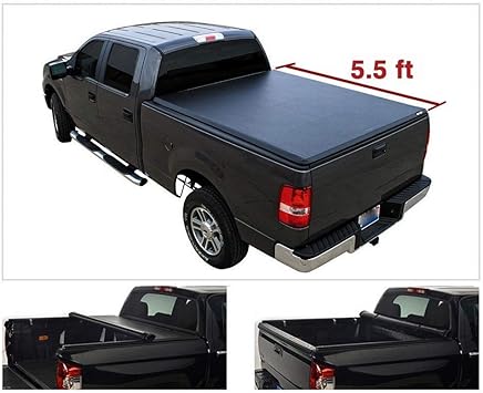 Amazon Com Viksee 66 67 Bed Length Roll Up Tonneau Cover For 2004 2014 F150 2006 2008 Mark Lt Styleside Bed Clamp On Style Waterproof Truck Bed Automotive