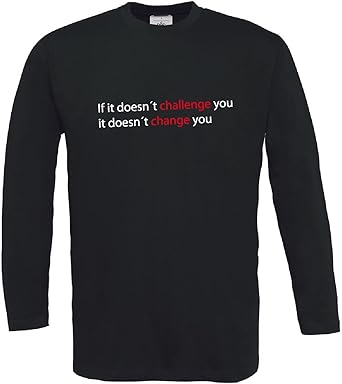 T Shirt Homme A Manches Longues Citation Change Defi Sport Fitness Motivation Bodybuilding Texte Imprime Cool Designer Taille S 3xl Amazon Fr Vetements Et Accessoires