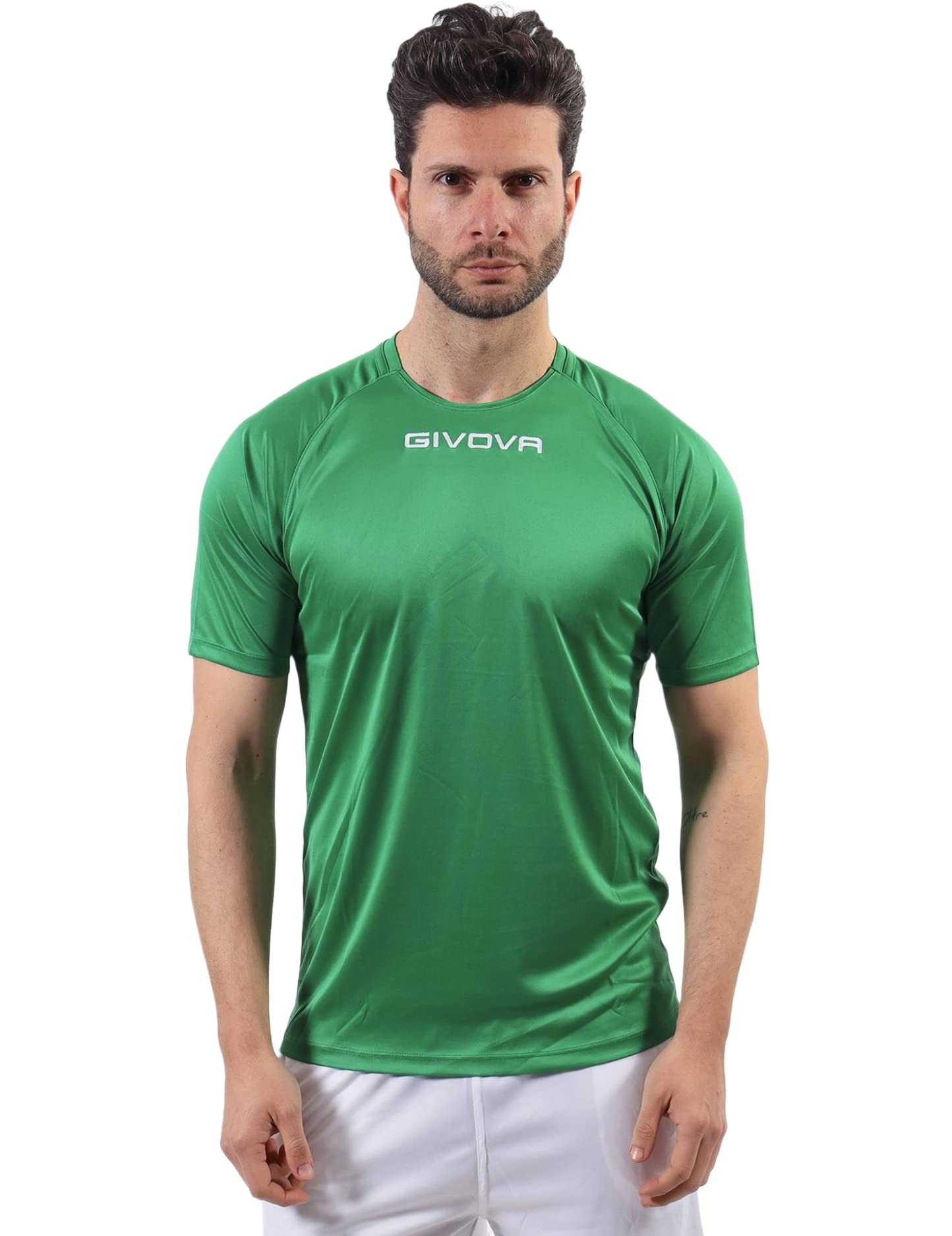 Givova Men's Jefe Short Sleeve T-Shirt, Verde, XXL