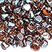 Onlyfire Reflective Fire Glass Diamonds for Natural or Propane Fire Pit, Fireplace, or Gas Log Sets, 10-Pound, 1/2-Inch, Amber
