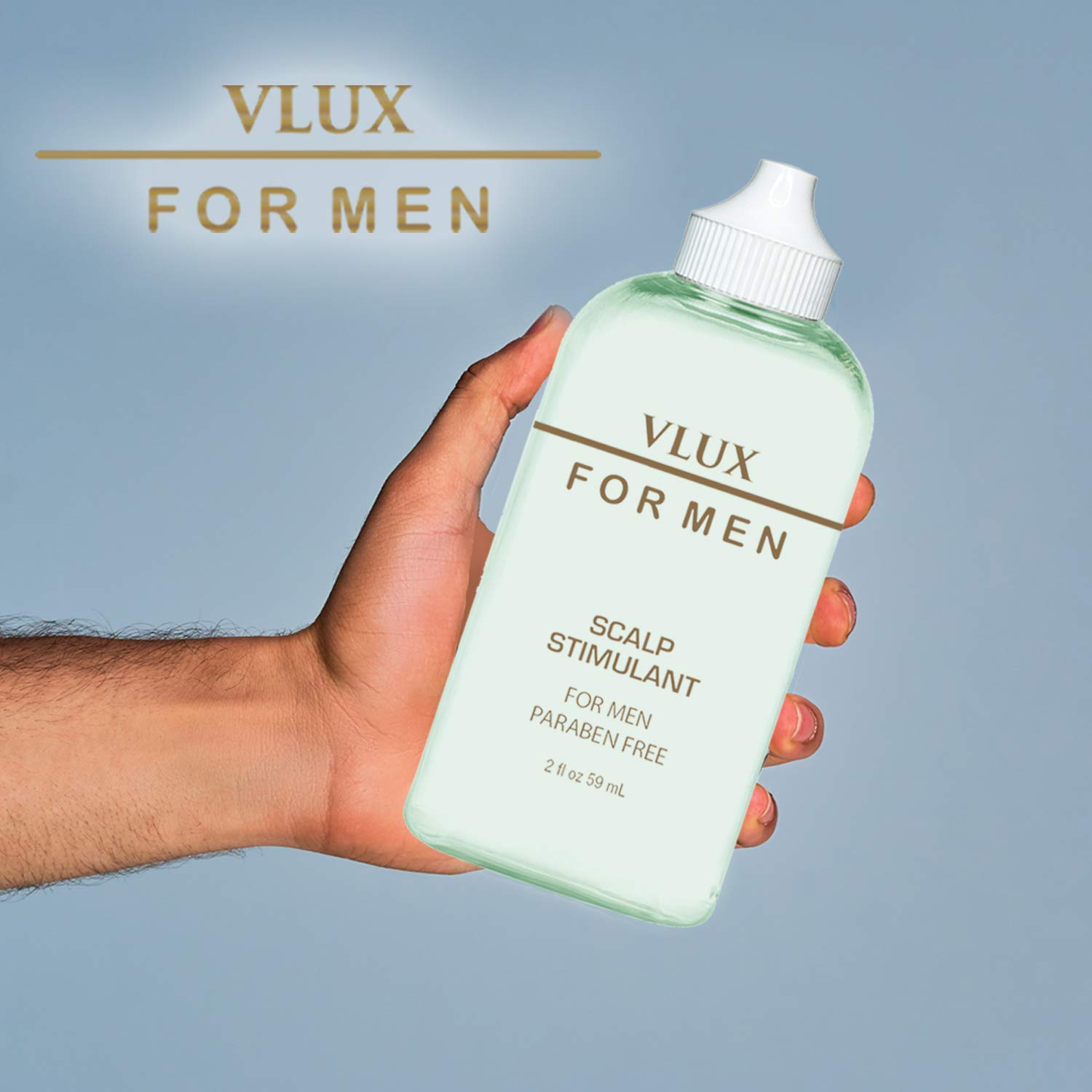 Vlux for Men Scalp Stimulant for Hair Growth, 2 oz, Natural Botanical Extracts Nourish Follicles, Fight Hair Loss, & Condition Skin, Increase Microcirculation for Strong, Healthy Results : Beauty