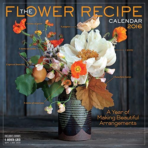 The Flower Recipe Wall Calendar 2016 Calendar โ Wall Calendar, June 25, 2015