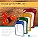 Cutting Board / Mat Set Antibacterial & Dishwasher Safe, Set of 4 Color Coded Cutting Boards / Flexible Cutting Mats for All Your Cutting Needs by Zone – 365