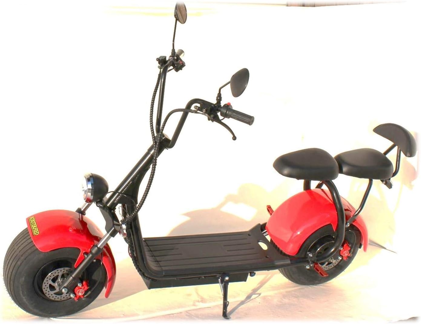 2 Wheel 2000 Watts Fat Tire Scooters (Red Fender with