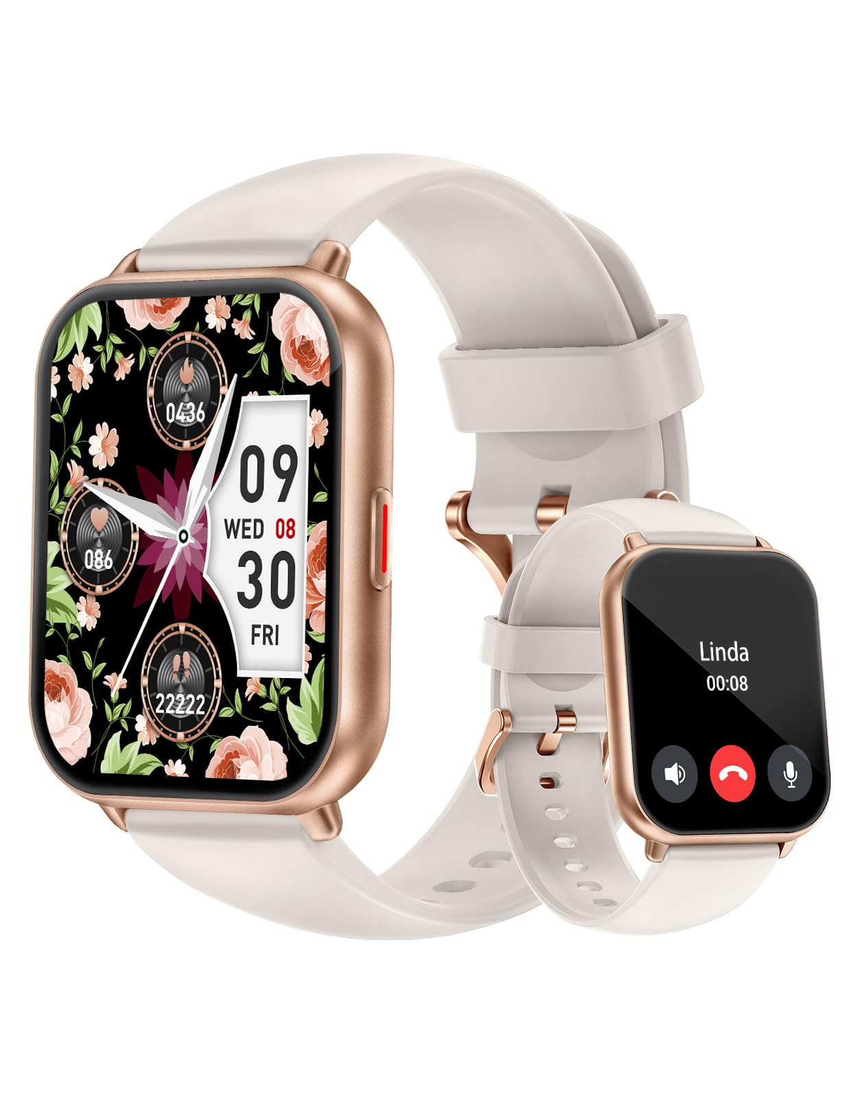 Cloudpoem Smart Watch Answer/Make Calls,1.85" Touch Screen Smart Watches for Women Men with Heart Rate SpO2 Sleep Monitor Fitness Watch Step counter 100+ Sport Modes Notification for Android iOS