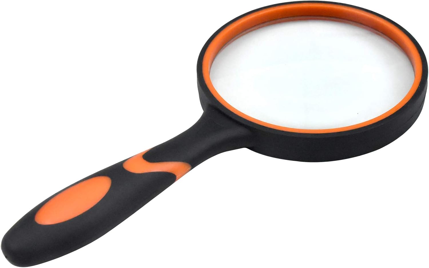 Skyzone Magnifying Glass 10X,100mm/4inch Magnifying Lens Handheld Reading Magnifier with Non-Slip Soft Rubber Handle for Reading Books Inspection,Insect and Hobby Observation (Orange) - Image 4