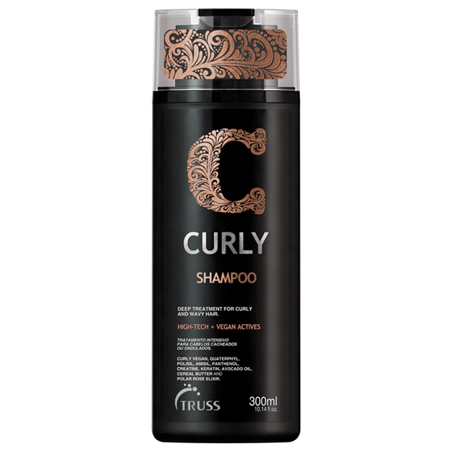 Truss Curly Shampoo - Gentle Cleansing for Defined, Detangled, Frizz-Controlled Wavy and Curly Hair with Softness, Moisture Balance and Conditioning