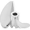Plyisty Propeller, Light Weight Easy to Install Aluminium Alloy Propeller for UDI RC Boat for FeiLun FT016 FT007 FT012 FT009 FT011 FT010 FT016 for PC Ship Player(Silver S)
