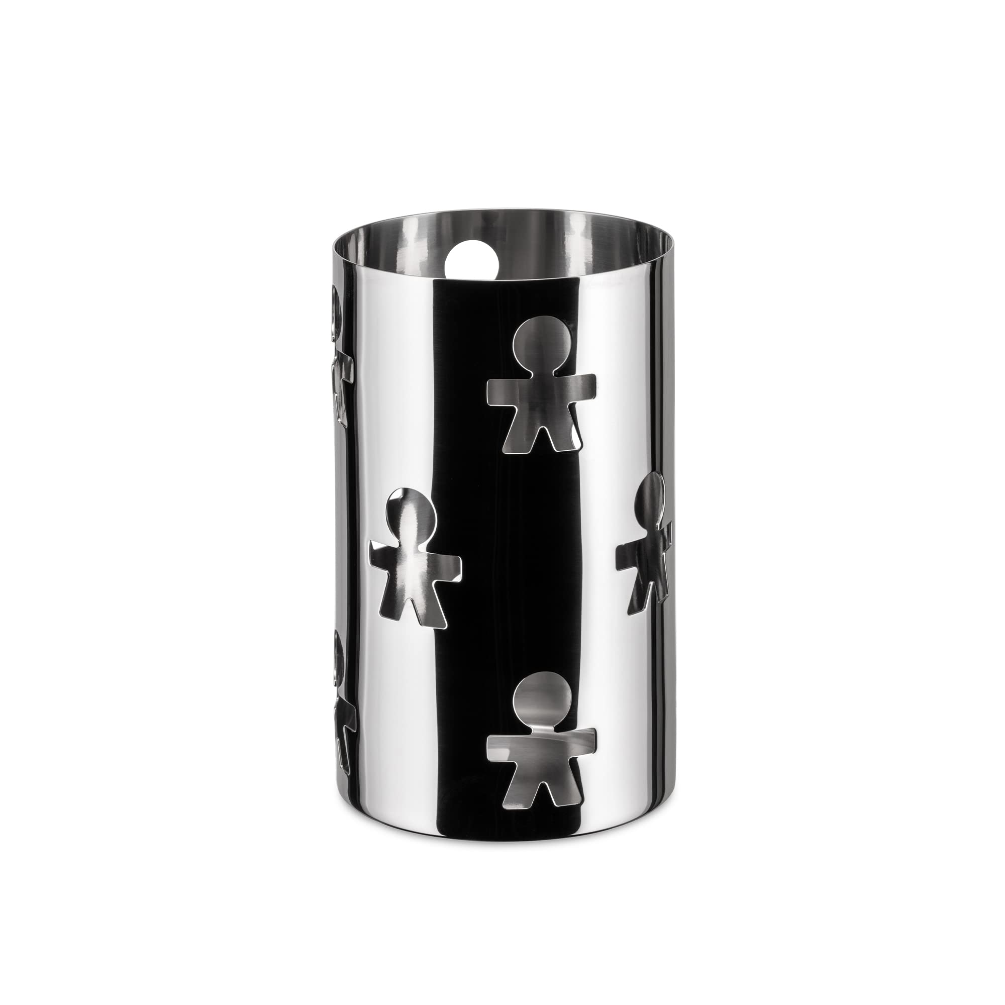 Alessi Girotondo AKK09 Design Breadstick holder with Open-work Decoration Stainless Steel, Mirror Polished,1/2", Silver