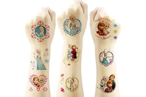 XXMML 40pcs Frozen Temporary Tattoos for Kids, Elsa Princess Birthday Party Favors, Cute Cartoon Decoration Sticker Gifts for Girl Boys Home Activity Class Prizes Carnival Christmas Rewards (Frozen)