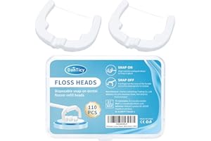 Ultraclean Access Flosser Refill Heads Snap-On Dental Flosser Refill Heads for Proper Oral Care & Hygiene 110PCS
