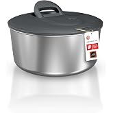 Zyliss Easy Spin Salad Spinner, 2&ndash;4 Servings, Small, Stainless Steel | Non-Slip Base, Functions as a Serving Bowl, AquaVent Technology, Features Retractable Cord and Brake System, Easy-to-Clean
