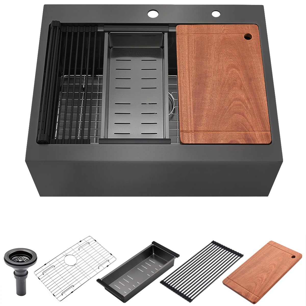 28 Drop In Kitchen Sink - Beslend 28x22 Inch Stainless Steel Kitchen - View #10