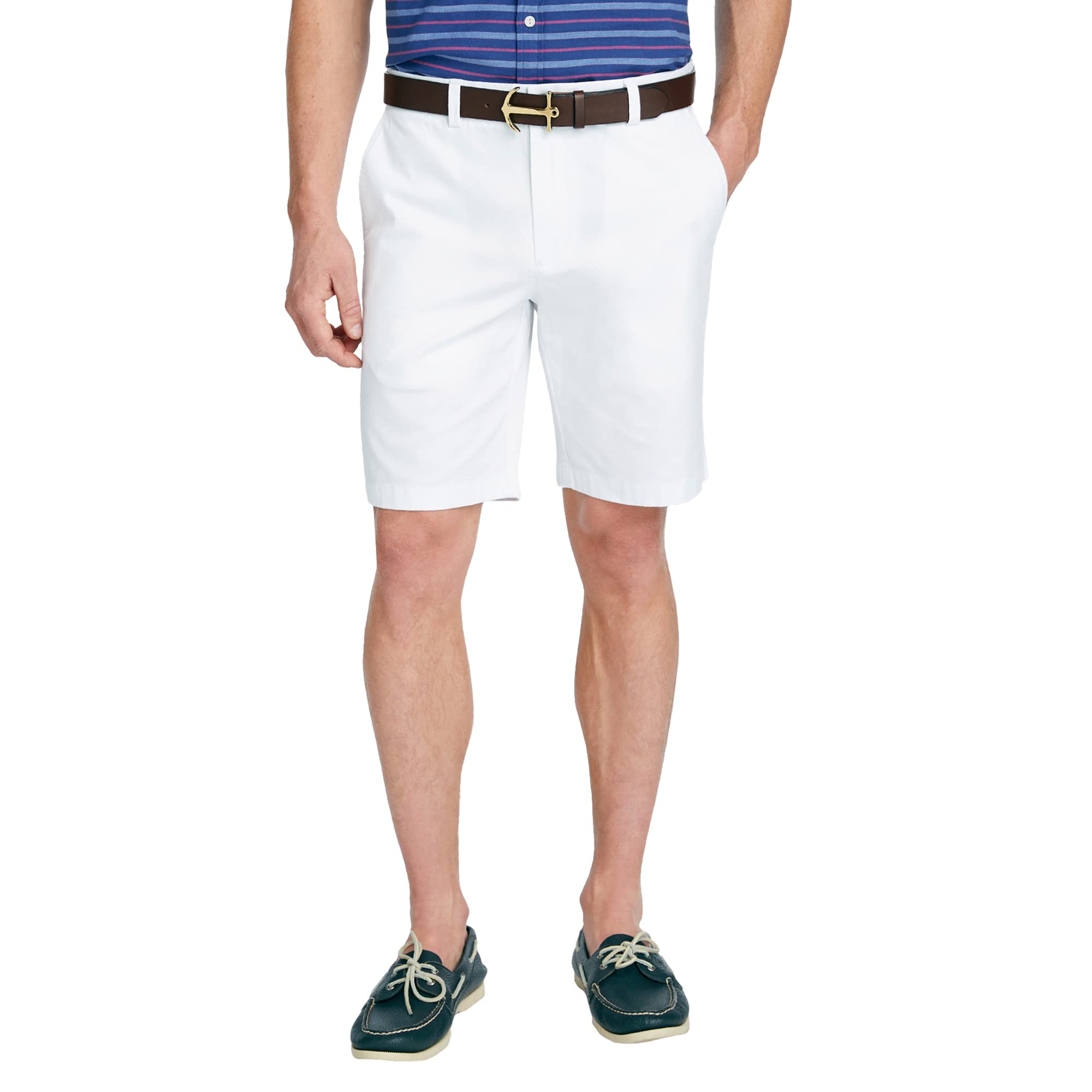 vineyard vines Men’s 9 Inch Stretch Breaker Shorts, White Cap, 32