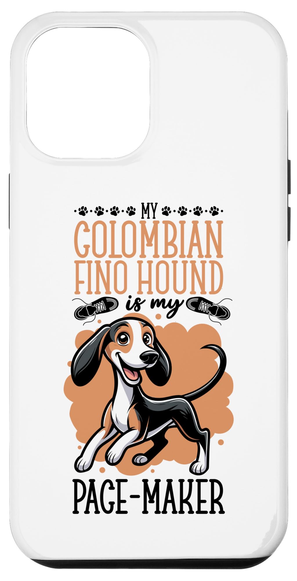 iPhone 14 Plus Running with Colombian Fino Hound Case