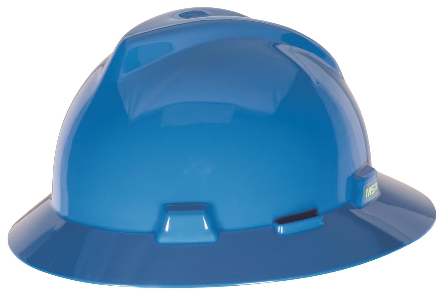 slotted full brim hard hat