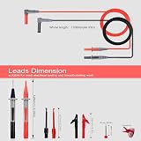 KAIWEETS KET01 Multimeter Test Leads Kit 8 Pieces Alligator Probes Hooks view 6