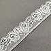 Lace Fabric 10 Yards/Pack Stretch Elastic Ribbon 35MM Wide Soft Trim Lace (White)