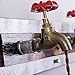KunMai Vintage Metal Water Pipe Edison Bulb Hanging Indoor Wall Light Sconce Fixture Retro Style (3-Light)