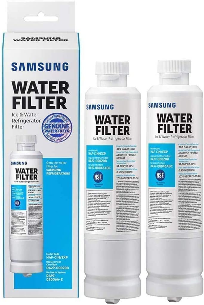 HAF-CIN/EXP Samsung DA29-00020B Refrigerator Water Filter Replacement, 2 Pack