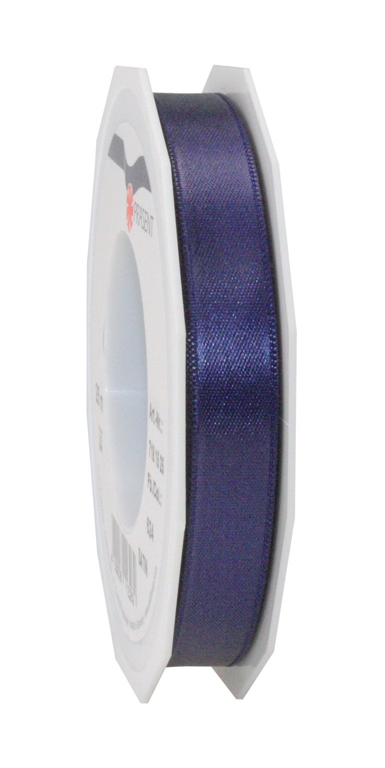 PRÄSENT C.E. Pattberg SATIN dark blue gift ribbon, 27 yards for Wrapping Gifts, 0.59 inches width, Ribbon for Decorating & Crafting, Decorative Ribbon for Gifts, for every occasion